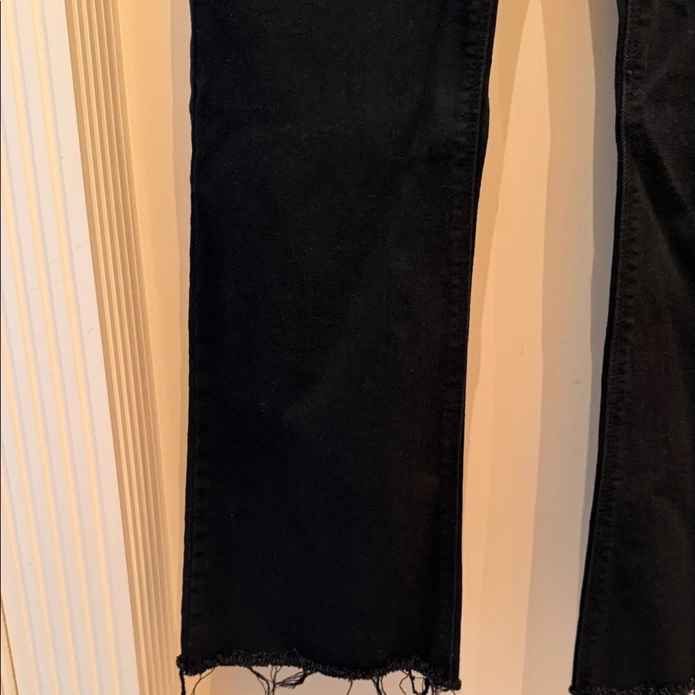 Just Black Women's High-Rise Black Crop Flare Jeans - Picture 6 of 9